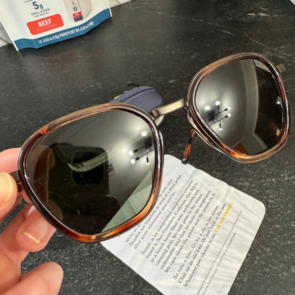 Sunski Bernina sunglasses caramel forest